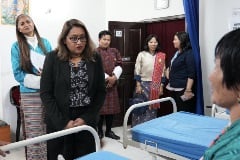 Regional Director Saima Wazed visited the National Traditional Medicine hospital and Menjong Sorig Pharmaceutical in Thimphu. She commended Bhutan’s seamless integration of traditional medicine with modern medicine at all levels of health care.